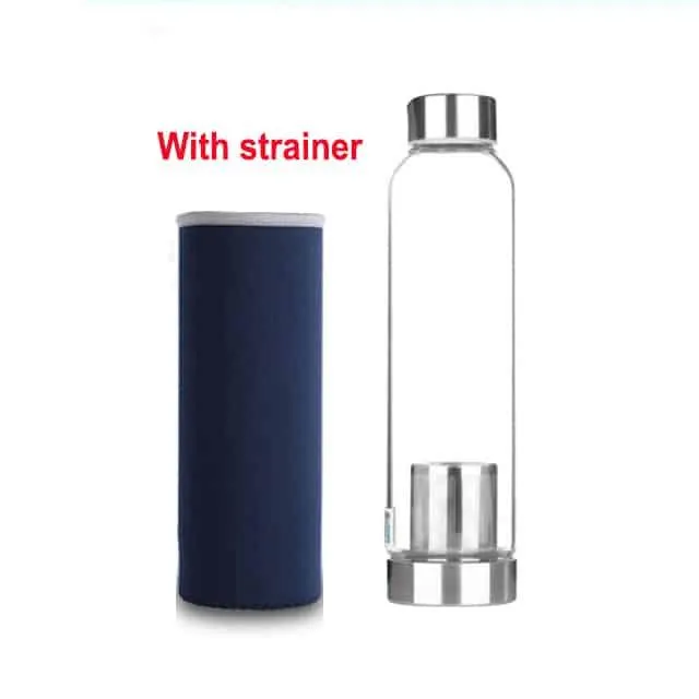 Minimalist Style Glass Sport Water Bottle