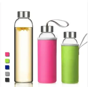 Minimalist Style Glass Sport Water Bottle