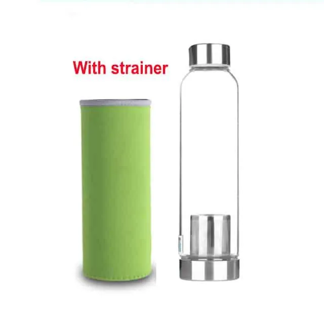 Minimalist Style Glass Sport Water Bottle