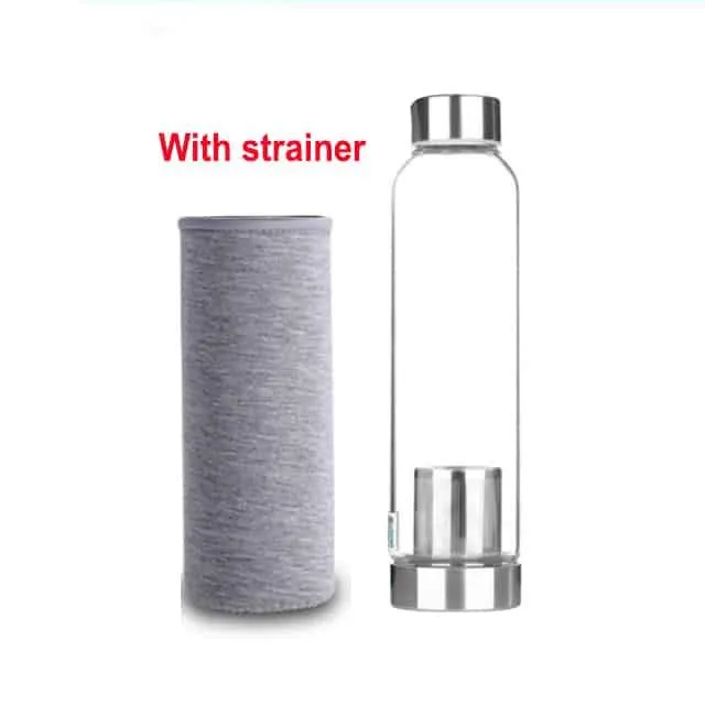 Minimalist Style Glass Sport Water Bottle