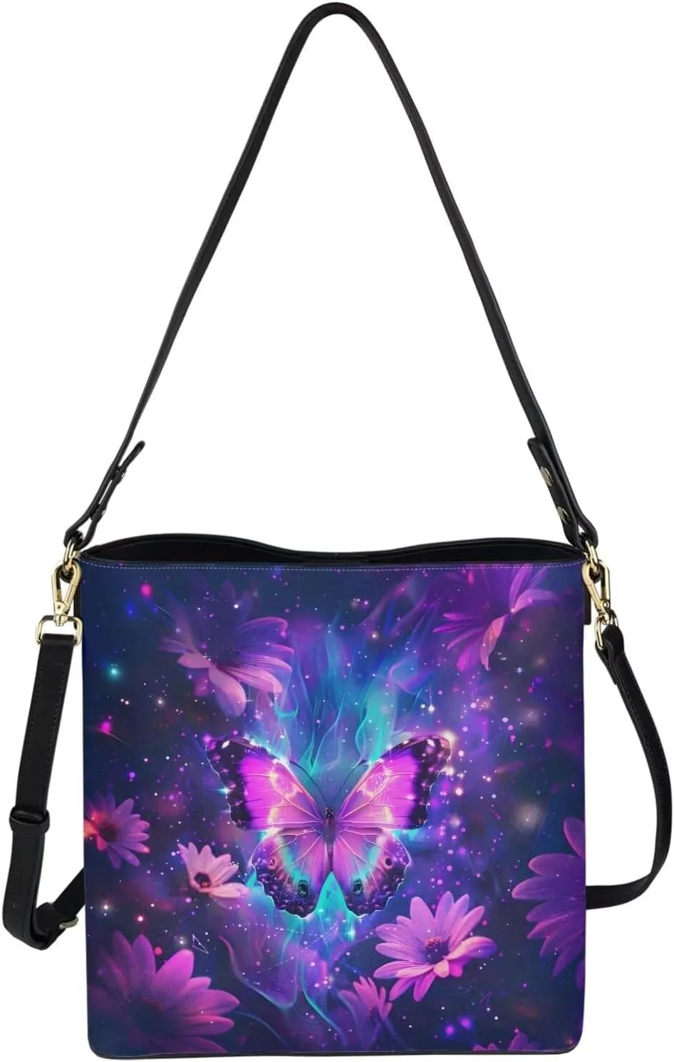 Mumeson Women's Shoulder Handbags Leather Bucket Bag Hobo Tote Bag Designer Clutch Purse Satchel Handbag with Zipper Closure