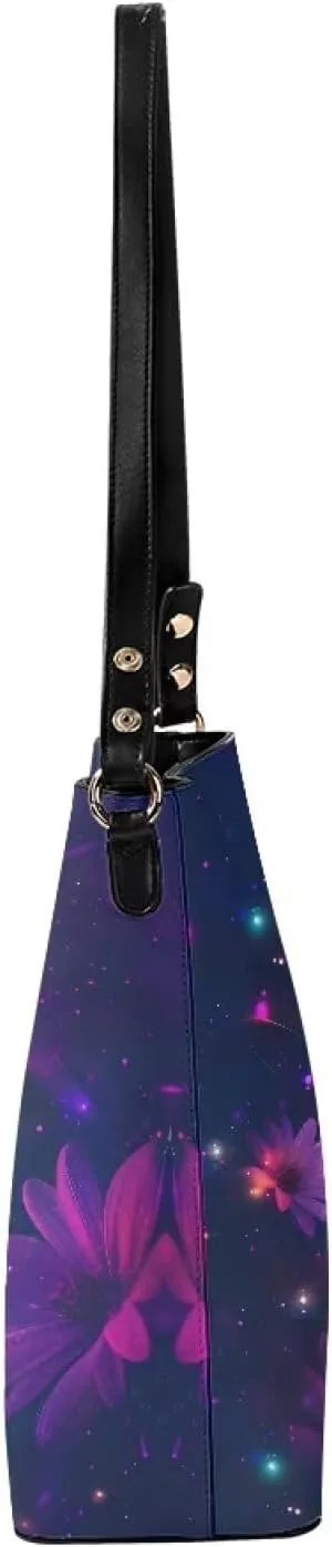 Mumeson Women's Shoulder Handbags Leather Bucket Bag Hobo Tote Bag Designer Clutch Purse Satchel Handbag with Zipper Closure
