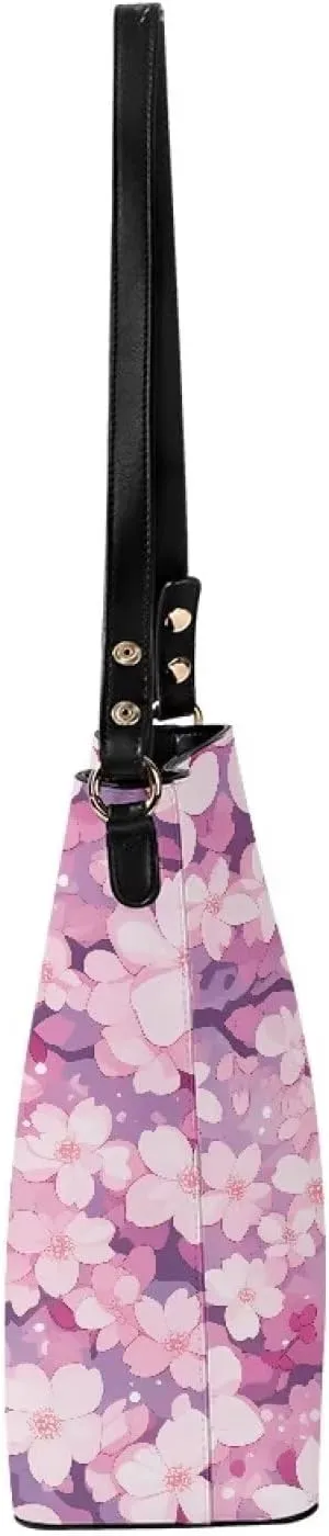 Mumeson Women's Shoulder Handbags Leather Bucket Bag Hobo Tote Purse Bags Large Designer Satchel Handbag with Zipper Closure