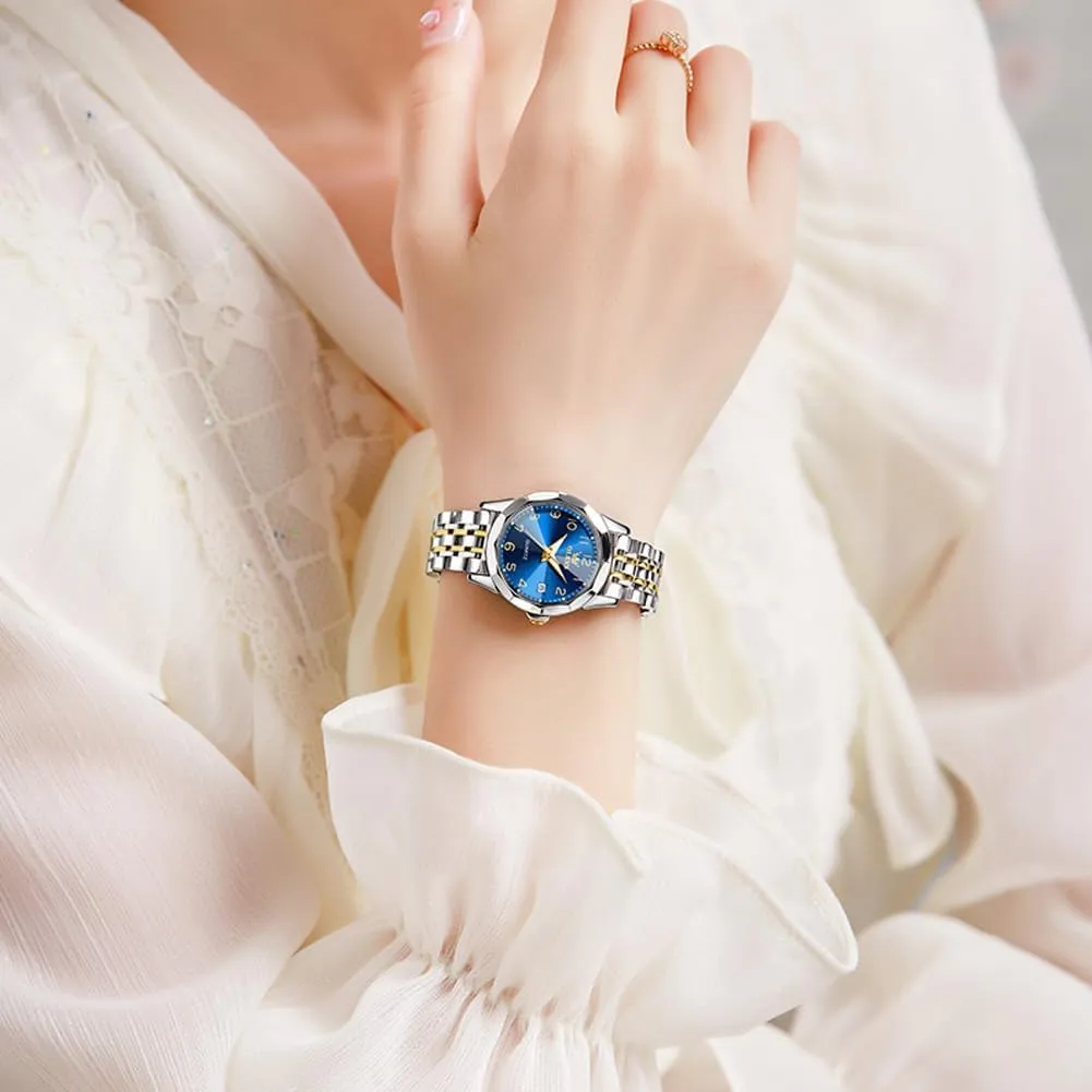 OLEVS Women's Wrist Watches, Small Wrist Stainless Steel Watch for Women, Fashion Dress Analog Quartz Ladies Watch