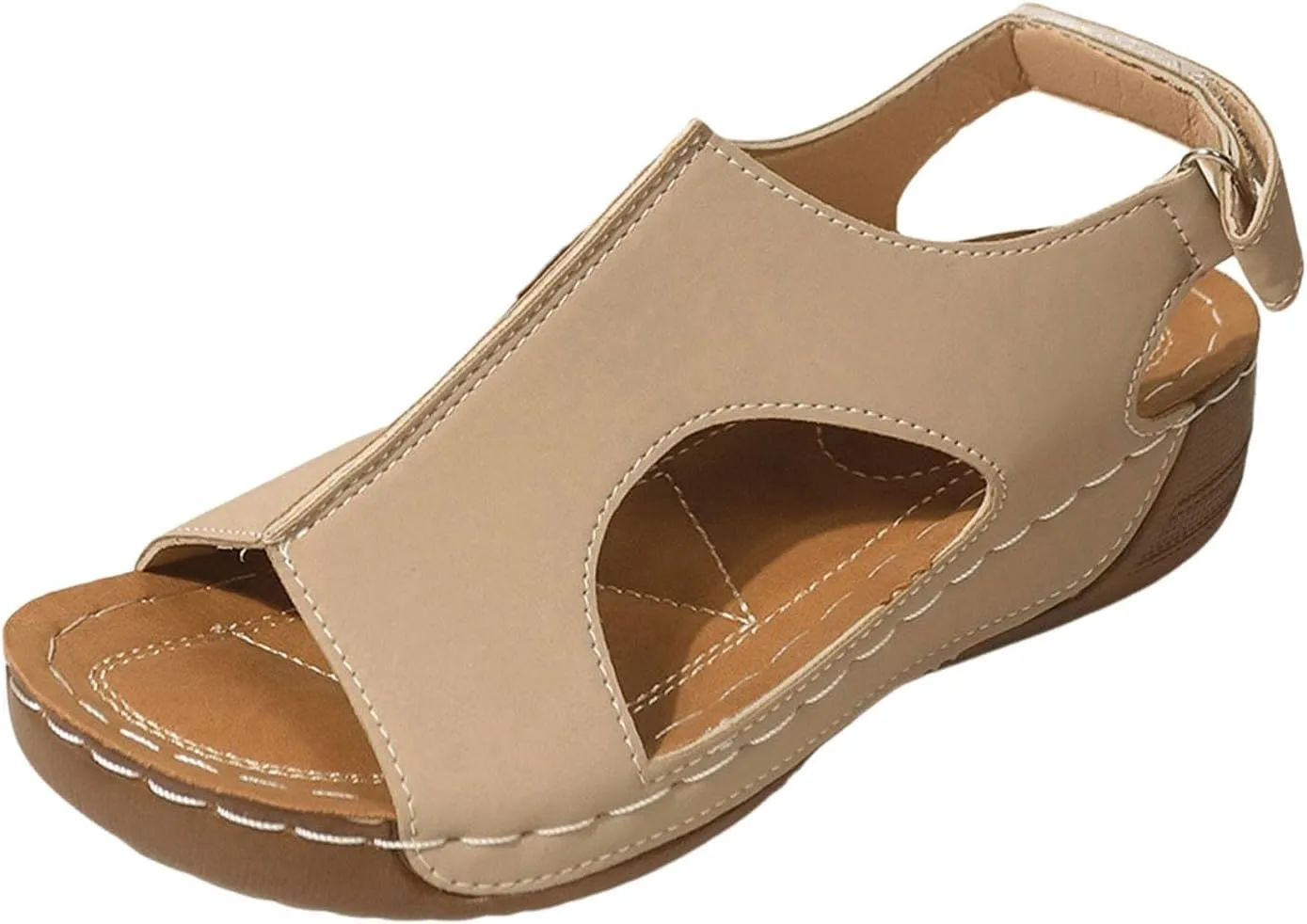 Orthopedic Sandals for Women Arch Support Walking Sandals Comfortable Platform Wedge Sandals Dressy Summer Sandals