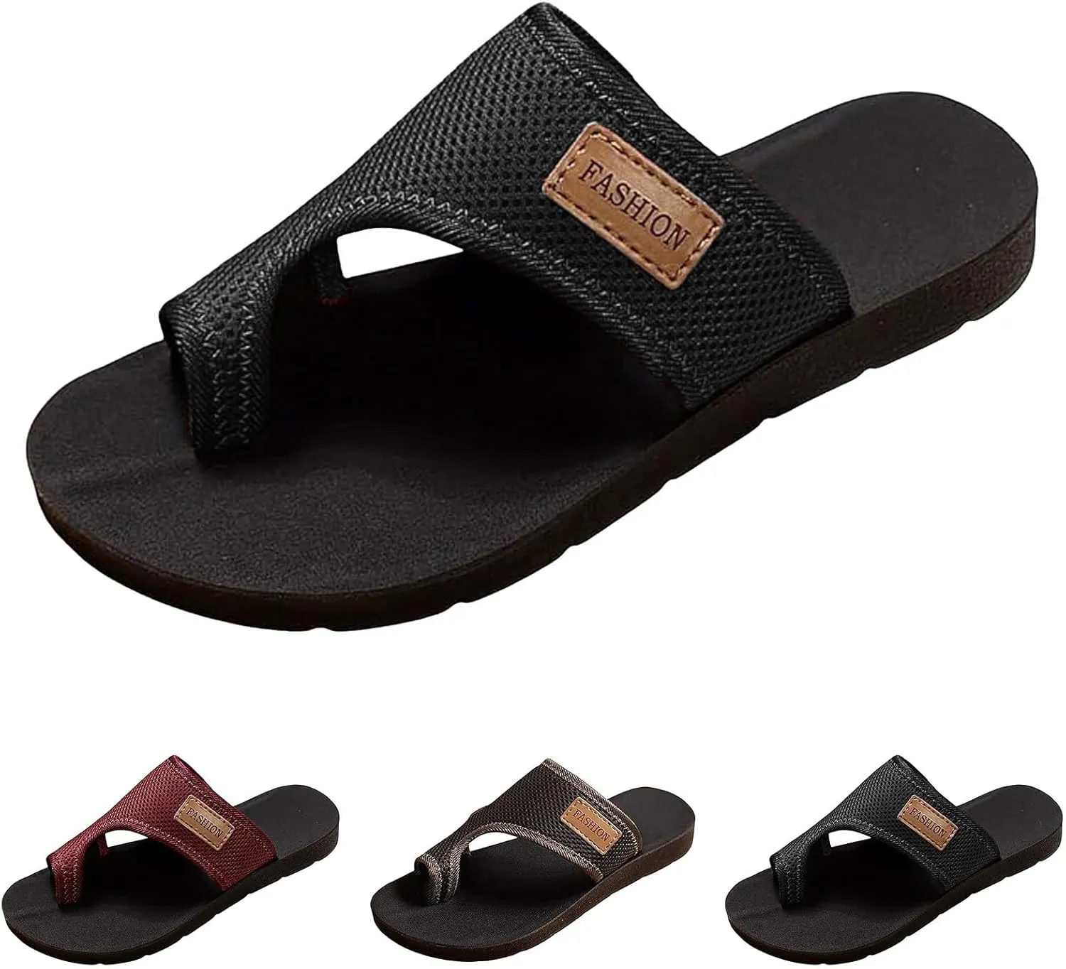 Orthopedic Sandals for Women,Women's Hollow Mesh Slide Sandals with Arch Support Comfortable Beach Sandals Flip Flops