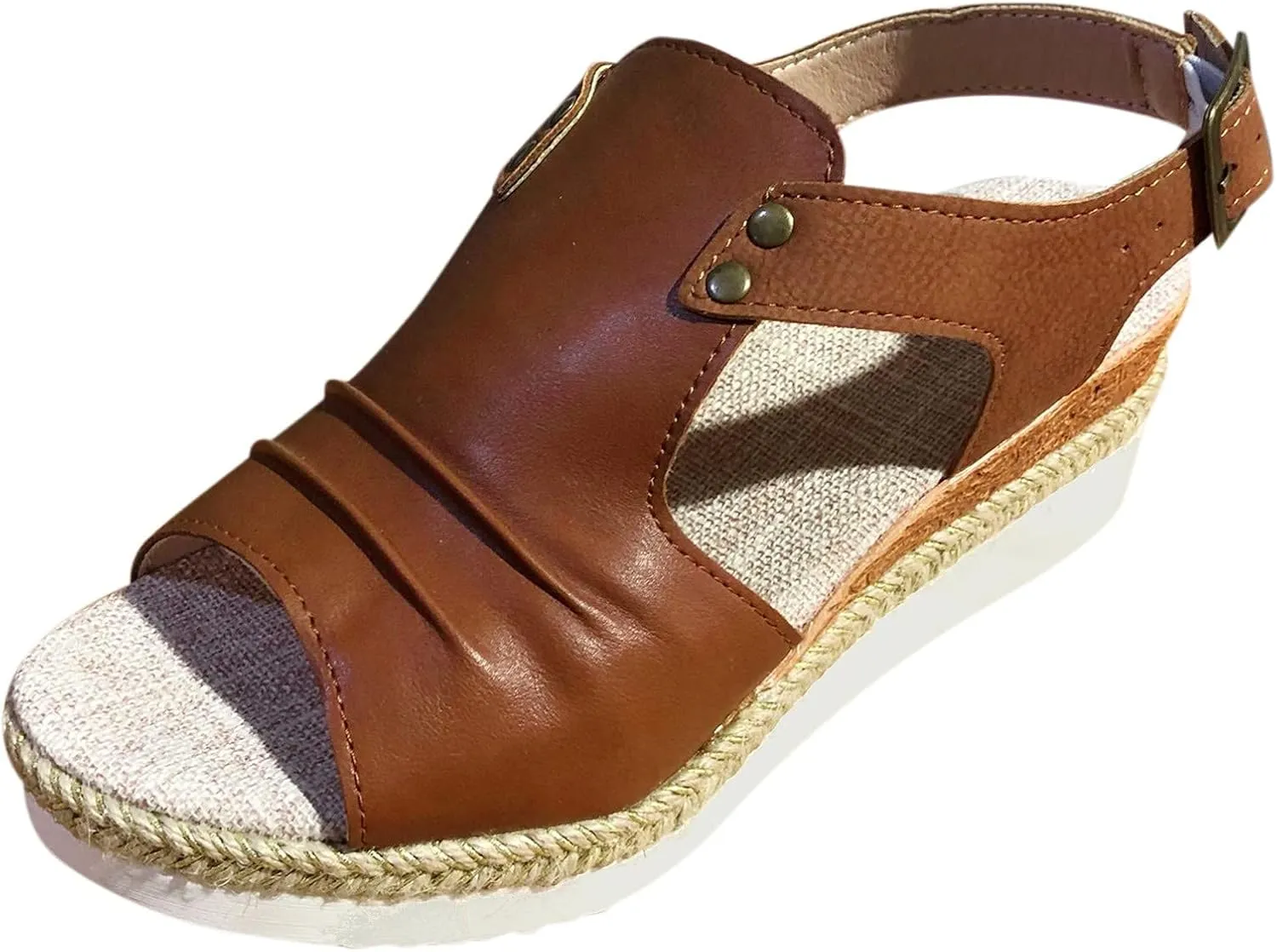 Platform Wedge Sandals for Women Summer Dressy 2025 Open Toe Ankle Strap Orthopedic Sandals Strappy Beach Boho Outdoor Shoes