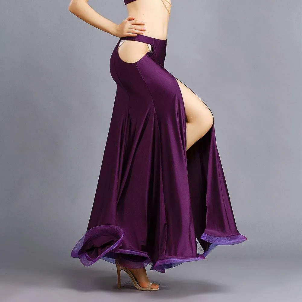 ROYAL SMEELA Belly Dance Costume for Women Belly Dancing Skirts Maxi Fishtail Mermaid Skirt Dress Bellydance Dancer Outfit