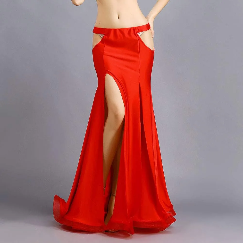 ROYAL SMEELA Belly Dance Costume for Women Belly Dancing Skirts Maxi Fishtail Mermaid Skirt Dress Bellydance Dancer Outfit