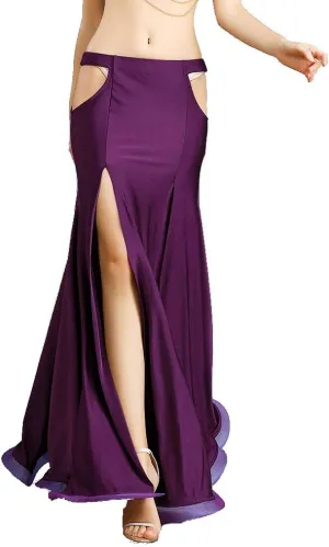 ROYAL SMEELA Belly Dance Costume for Women Belly Dancing Skirts Maxi Fishtail Mermaid Skirt Dress Bellydance Dancer Outfit