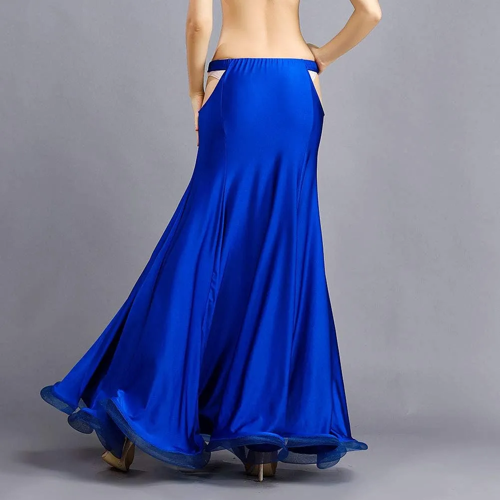 ROYAL SMEELA Belly Dance Costume for Women Belly Dancing Skirts Maxi Fishtail Mermaid Skirt Dress Bellydance Dancer Outfit