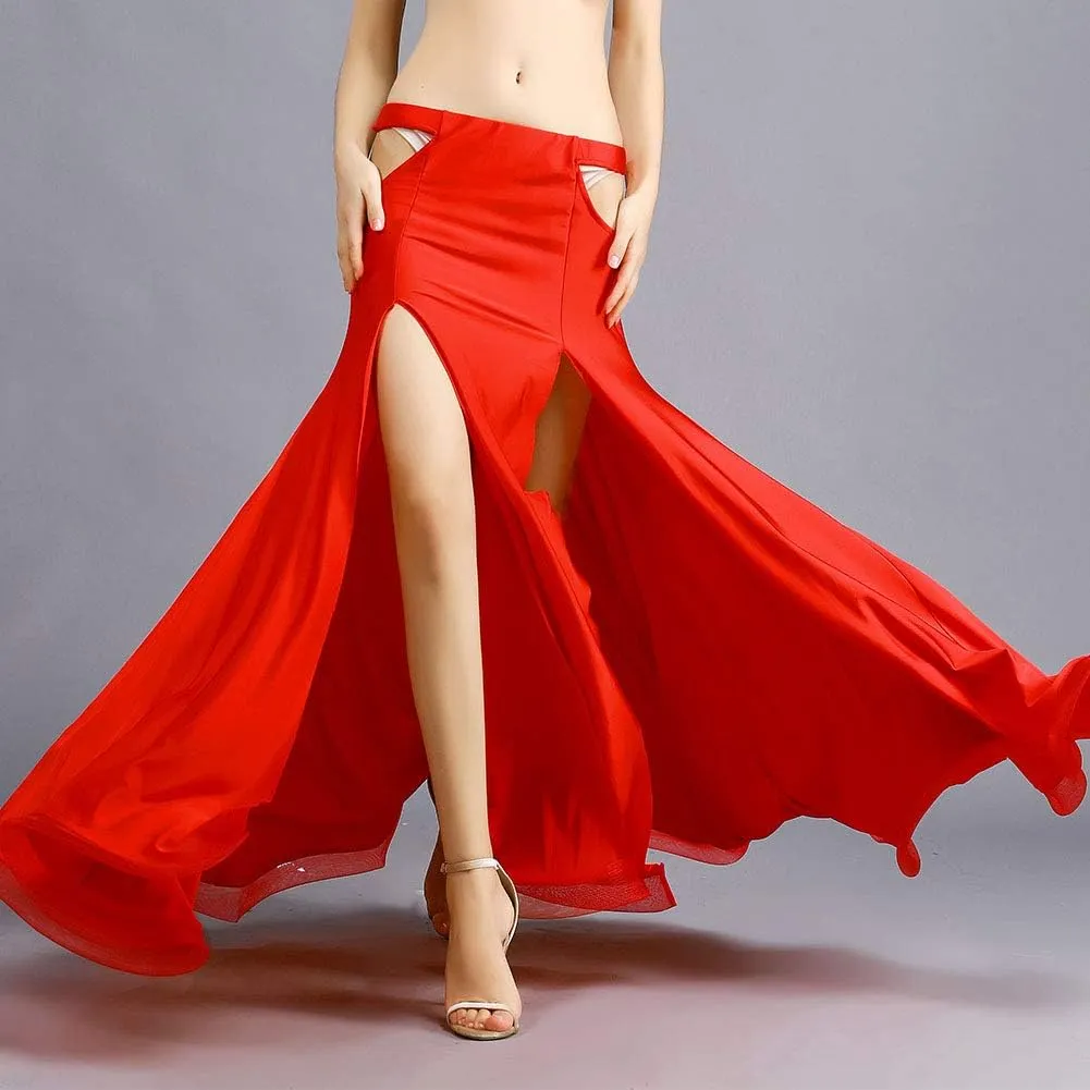 ROYAL SMEELA Belly Dance Costume for Women Belly Dancing Skirts Maxi Fishtail Mermaid Skirt Dress Bellydance Dancer Outfit