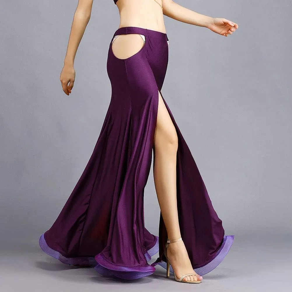 ROYAL SMEELA Belly Dance Costume for Women Belly Dancing Skirts Maxi Fishtail Mermaid Skirt Dress Bellydance Dancer Outfit