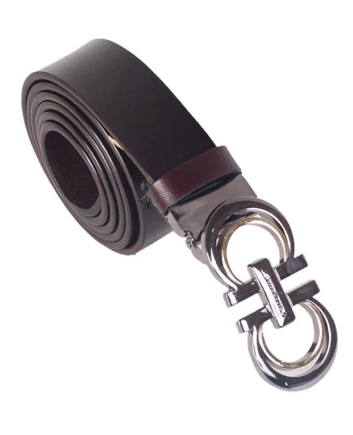 Salvatore Ferragamo Leather belt - D Brown