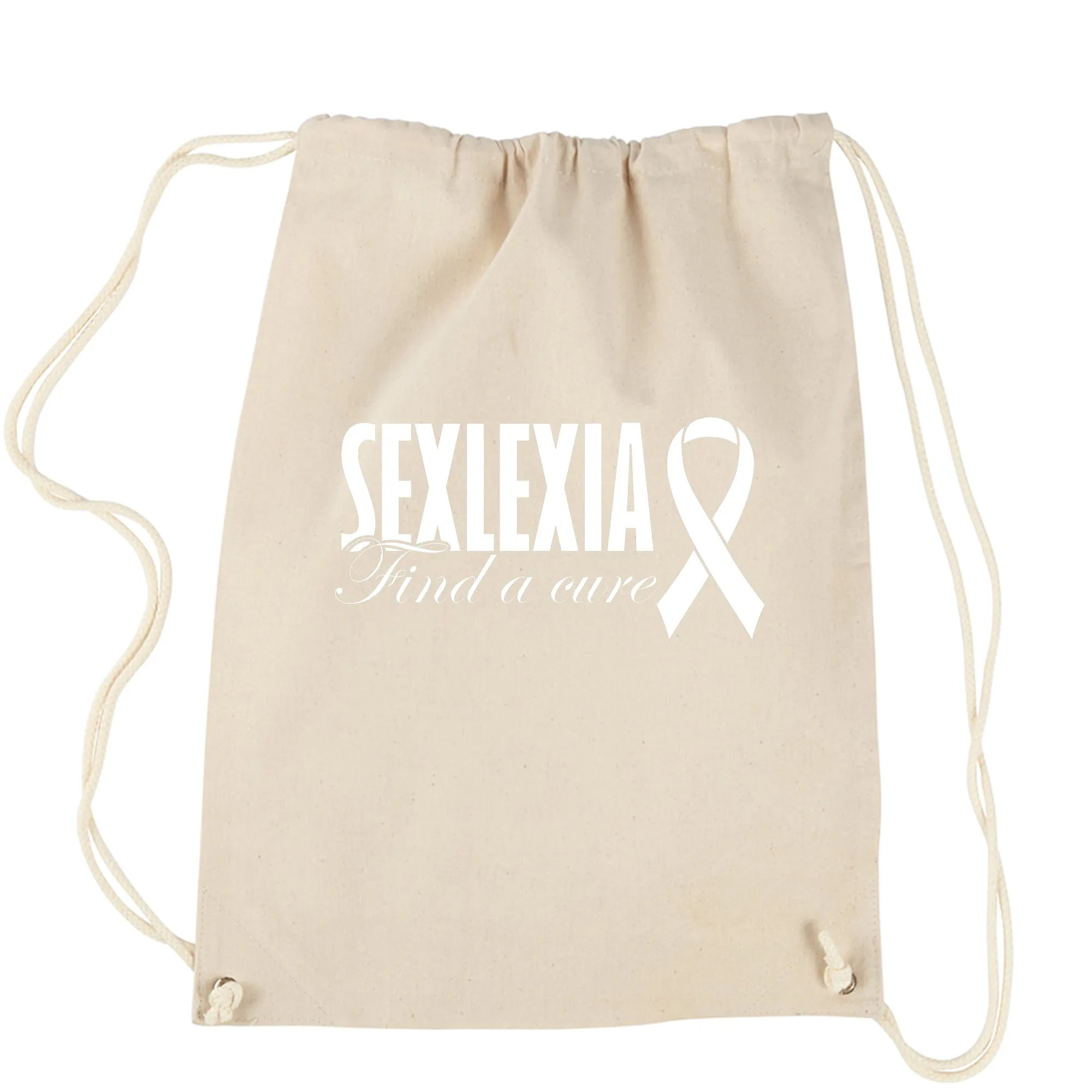 Sexlexia Find a Cure Drawstring Backpack