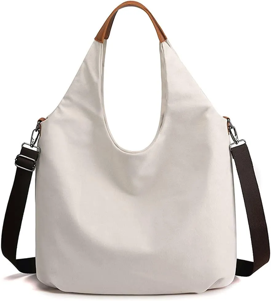 Shoulder Bag for Women Hobo Tote Bag Hippie Crossbody Bag Retro Canvas Handbag Large Capacity Satchel Purse