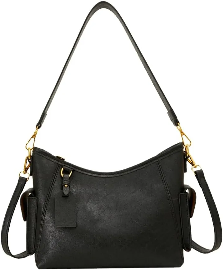 Shoulder Bags Women PU Leather 2025 Spring Trendy Hobo Sling Bag Retro Crossbody Clutch Purse Satchel Tote Handbag