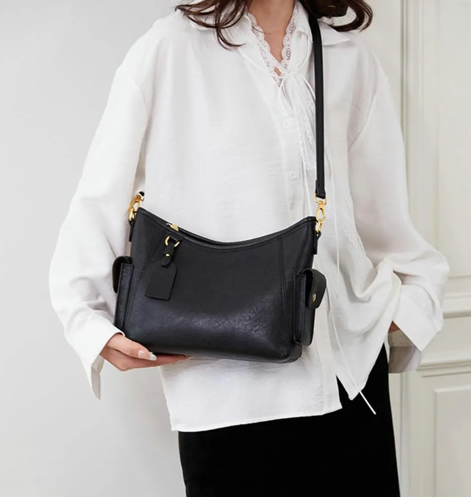 Shoulder Bags Women PU Leather 2025 Spring Trendy Hobo Sling Bag Retro Crossbody Clutch Purse Satchel Tote Handbag