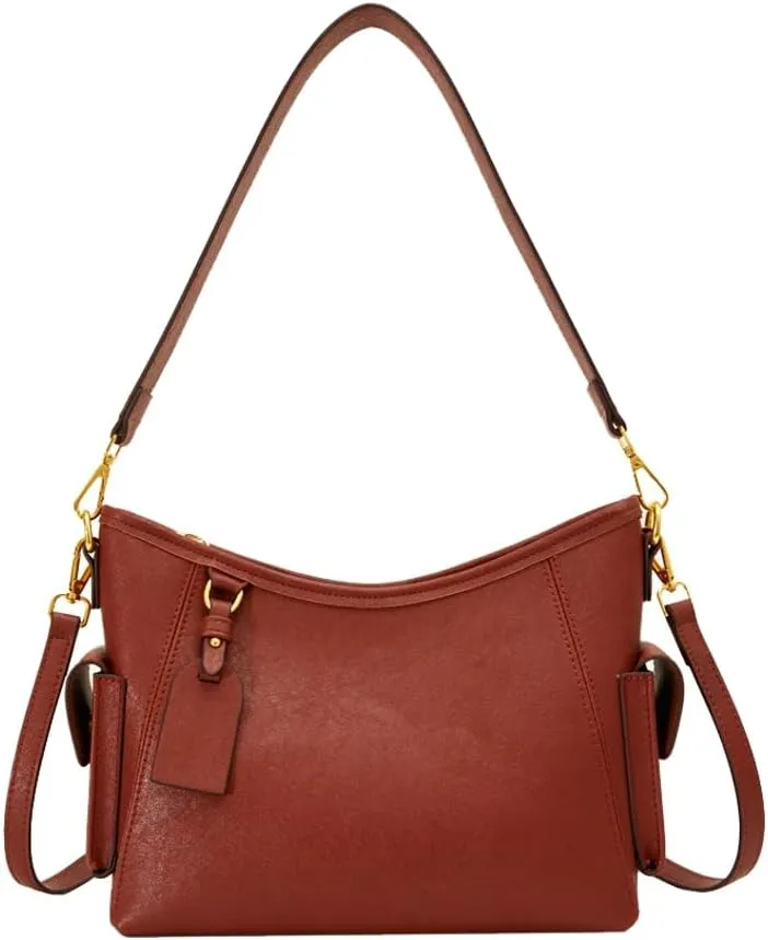 Shoulder Bags Women PU Leather 2025 Spring Trendy Hobo Sling Bag Retro Crossbody Clutch Purse Satchel Tote Handbag