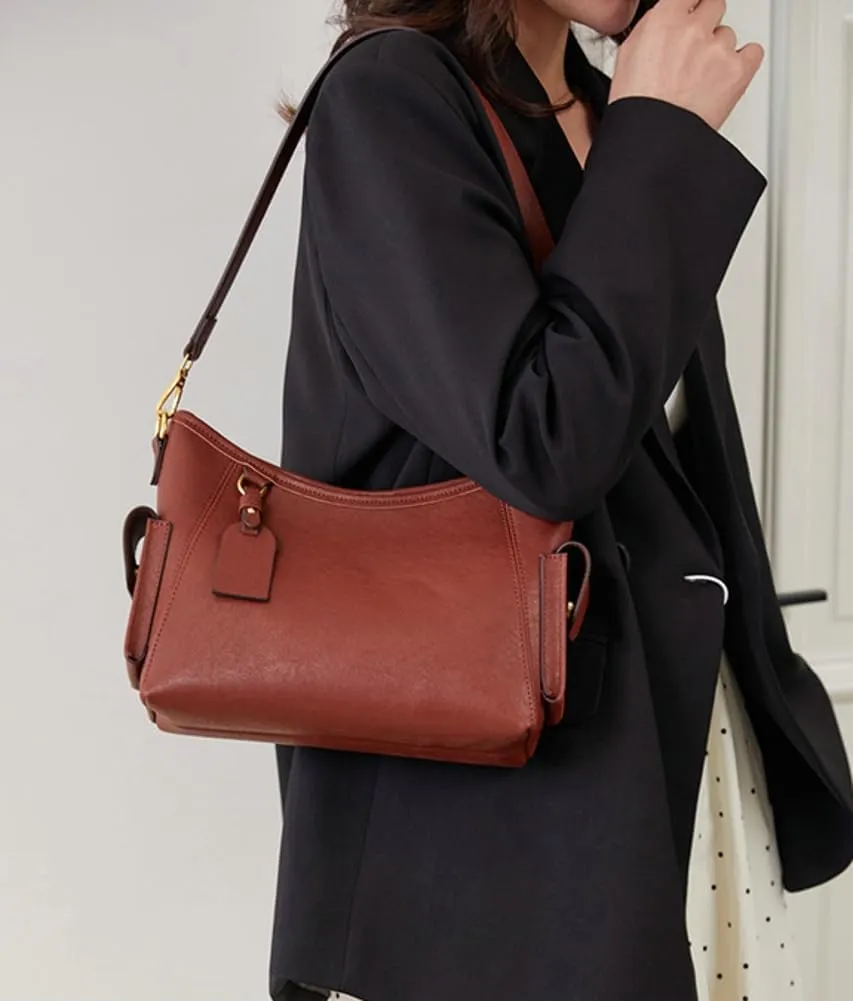 Shoulder Bags Women PU Leather 2025 Spring Trendy Hobo Sling Bag Retro Crossbody Clutch Purse Satchel Tote Handbag