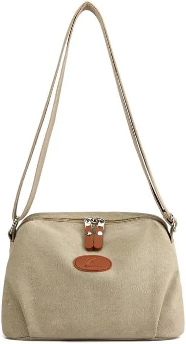 Shoulder Handbags Large Crossbody Bags for Women Ladies Briefcase Purse Work Travel Daily Bags with Adjustable Strap Khaki