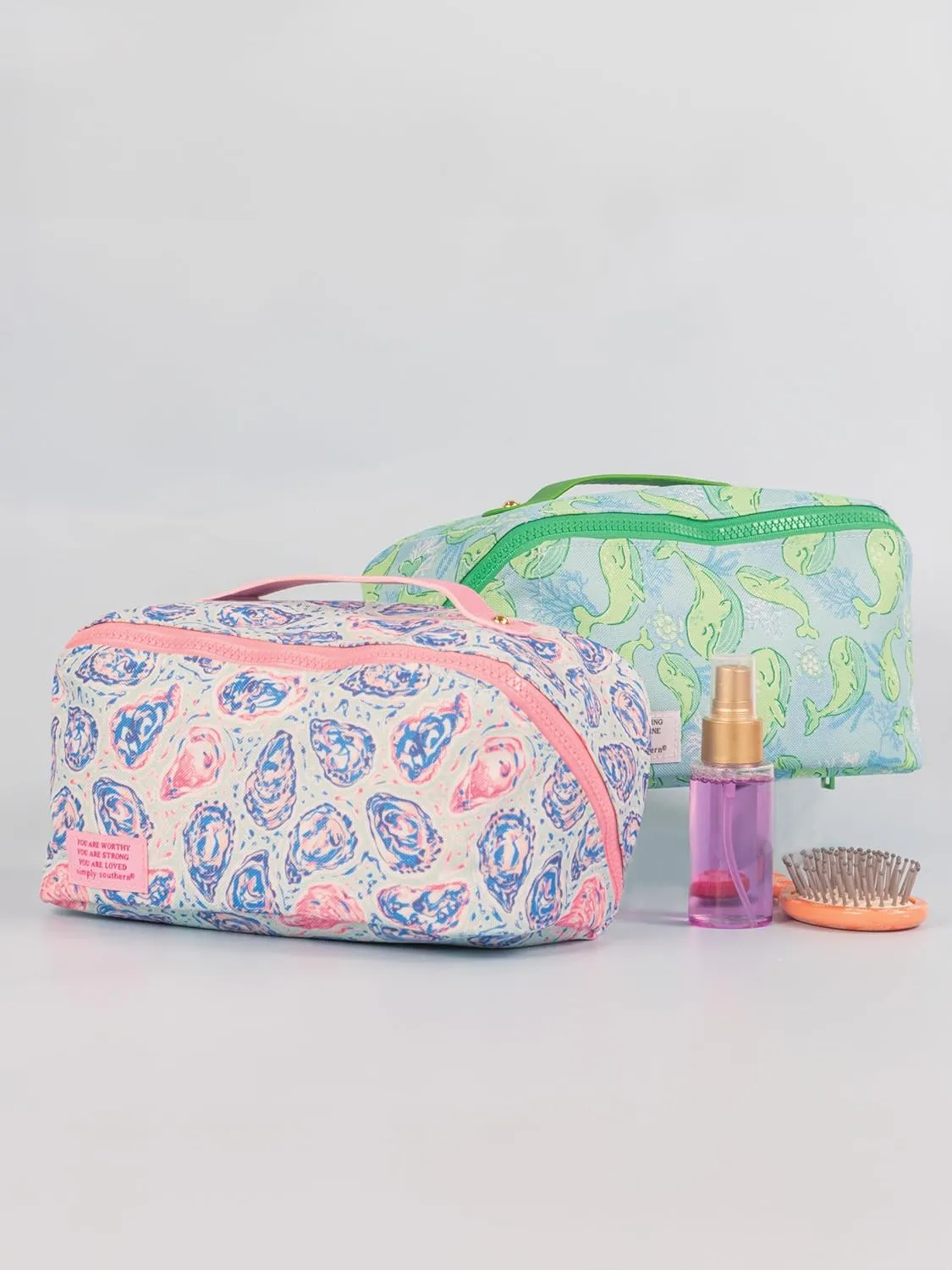 Simply Southern Whale Printed Cosmetic Bag