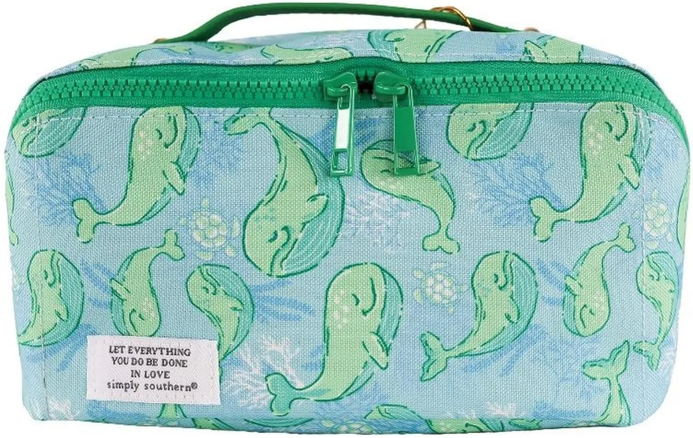 Simply Southern Whale Printed Cosmetic Bag