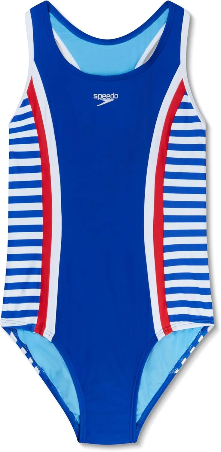 Speedo Girls Printed Sport Splice