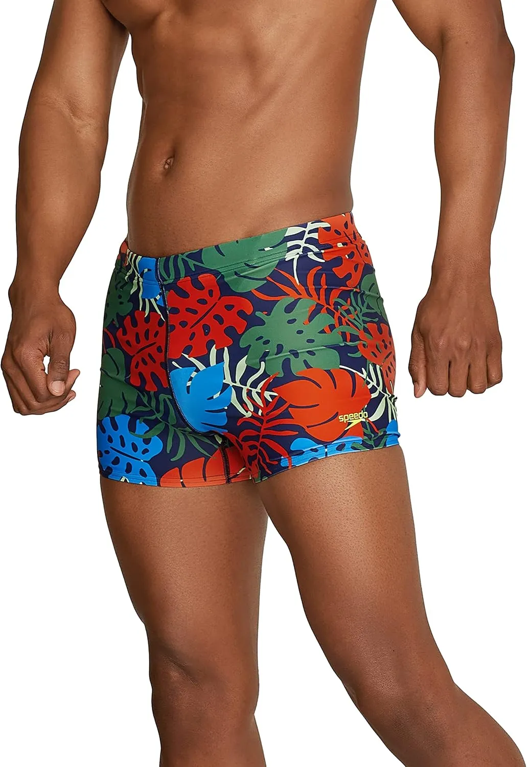 Speedo Men's Swimsuit Square Leg Printed