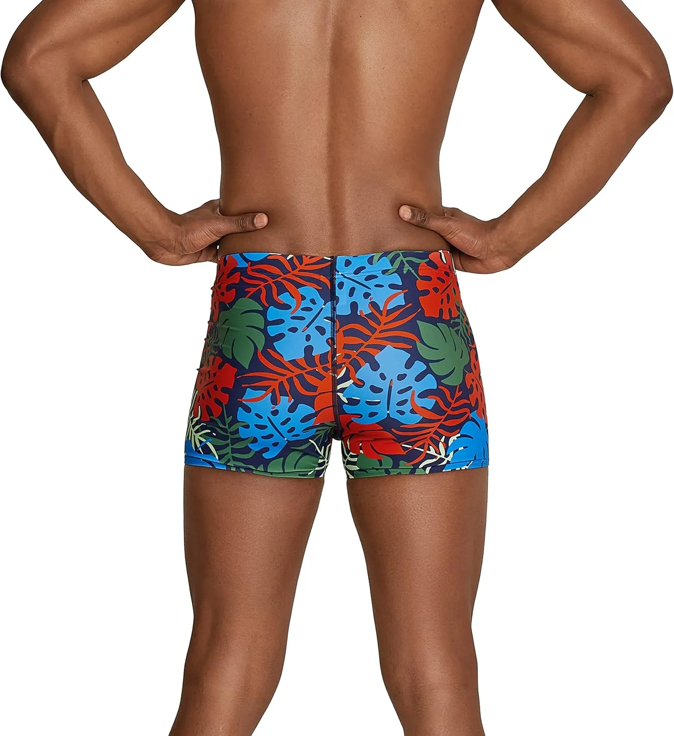 Speedo Men's Swimsuit Square Leg Printed