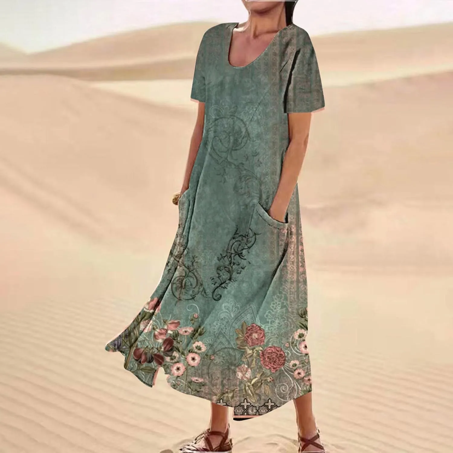 Summer Linen Dresses for Women 2025 Trendy Mini Sleeveless V Neck Outfit Beach Travel Vacation Dress Casual Fit Maxi