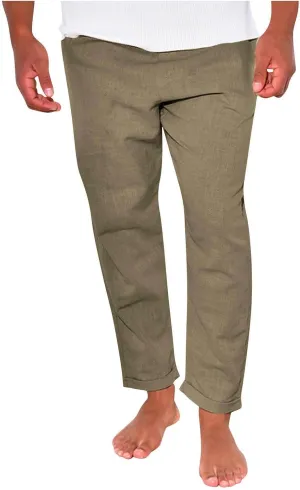 Sweatpants for Men Classic Slacks Male Sport Tapered Split Airoft Fitted Elastic Waist Solid Color Leggings Light