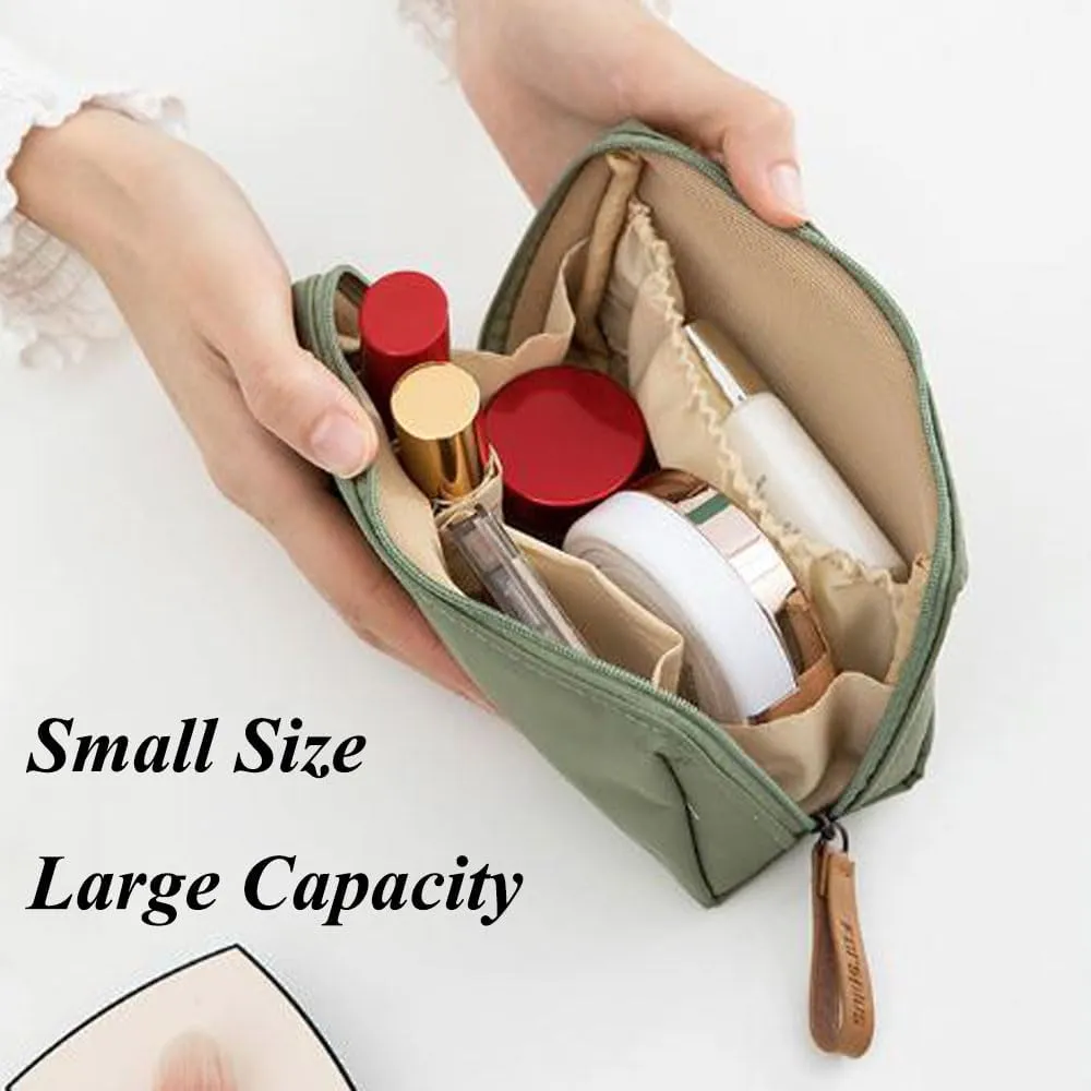 Tidy Nook Makeup Bag, Small, Green, Mini Lipstick Makeup Bag, Small Makeup Bag With Compartments, Travel Mini Makeup Toiletry Bag
