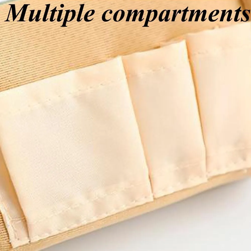 Tidy Nook Makeup Bag, Small, Green, Mini Lipstick Makeup Bag, Small Makeup Bag With Compartments, Travel Mini Makeup Toiletry Bag