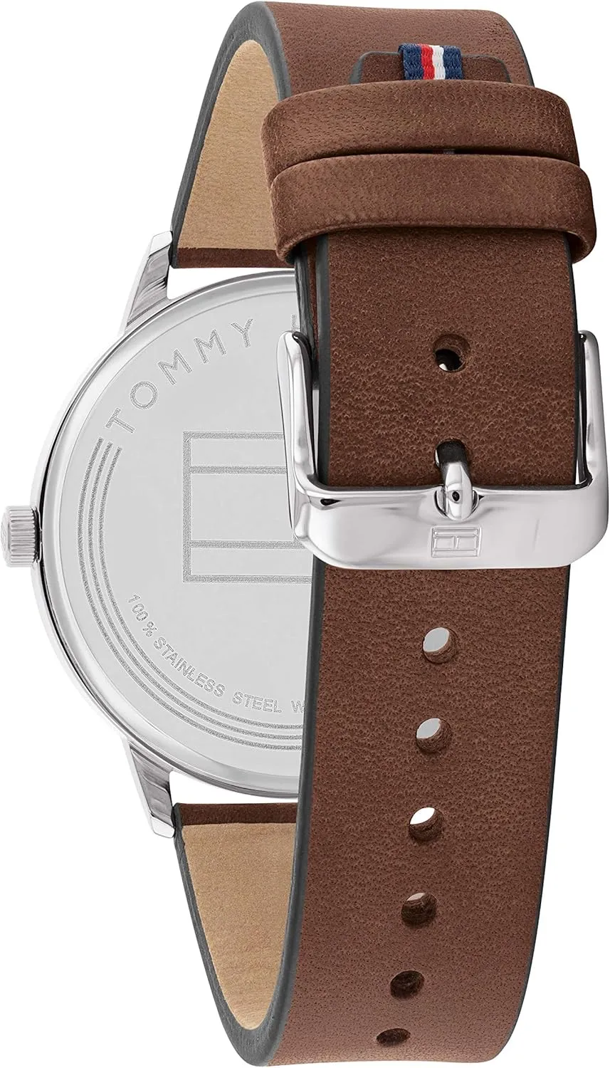 Tommy Hilfiger Men's 2-Hand Quartz Watch  Minimalist Style, Stainless Steel Case, Casual Everyday Wear, Gift for Him