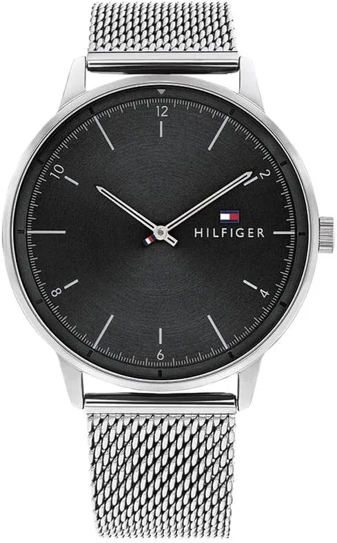 Tommy Hilfiger Men's 2-Hand Quartz Watch  Minimalist Style, Stainless Steel Case, Casual Everyday Wear, Gift for Him