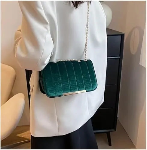 Velvet Evening Bag for Women Satin Fabric Shoulder Clutch Bag | Clutch Purse For Women | Handbags for Women