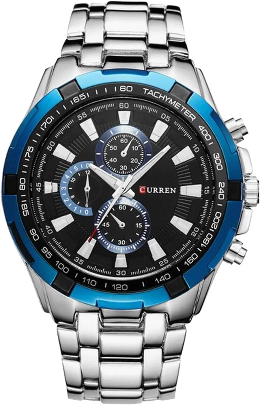 Watches,Mens Full Stainless Steel Quartz Watch Fashion Casual Business Dress Wristwatch