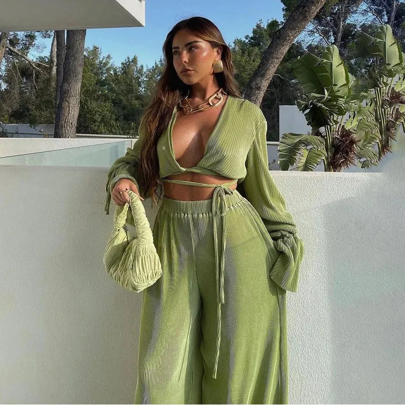 White Maxi Dress Beach Cover Up with Long Sleeves