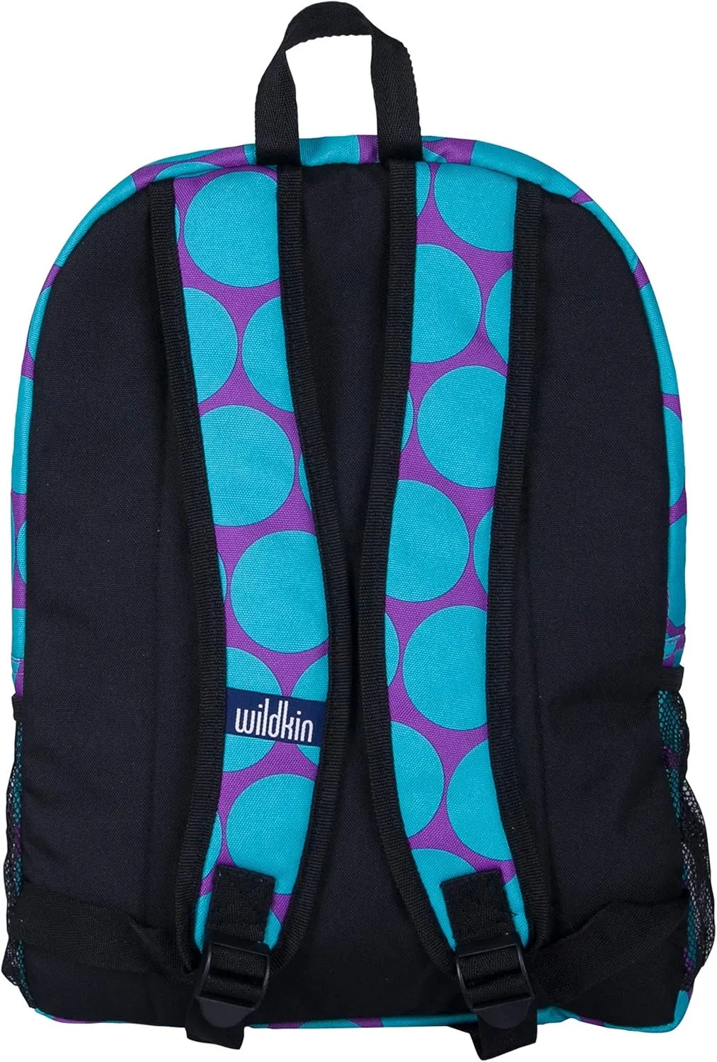 Wildkin 16-inch Kids Backpack  Durable, Padded & Spacious School Bag for Boys & Girls (Big Dot Aqua)