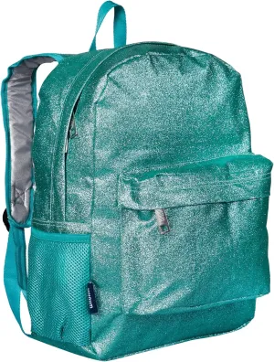 Wildkin 16-inch Kids Backpack  Durable, Padded & Spacious School Bag for Boys & Girls (Blue Glitter)