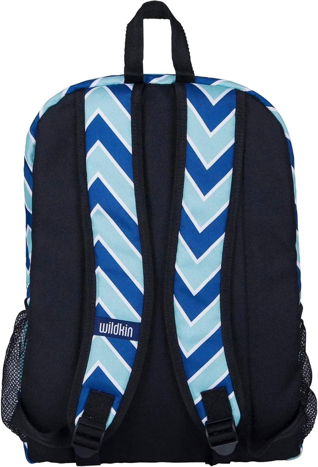 Wildkin 16-inch Kids Backpack  Durable, Padded & Spacious School Bag for Boys & Girls (Chevron Blue)