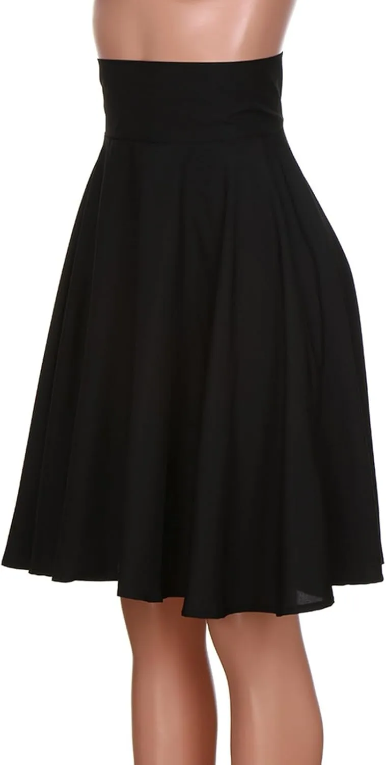 Women Casual Summer Skirts High Waist A Line Chiffon Midi Skirt Elegant Lady Pleated Skirt Faldas Mujer Harajuku