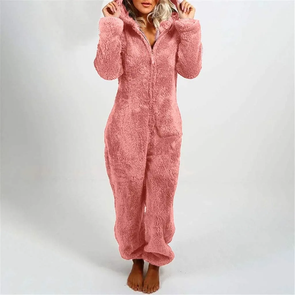 Women Fuzzy Fleece Hoodie Jackets Plus Size Full Zip Up Warm Winter Furry Fluffy Fleece Coat Zipper Coats Winter Outwear