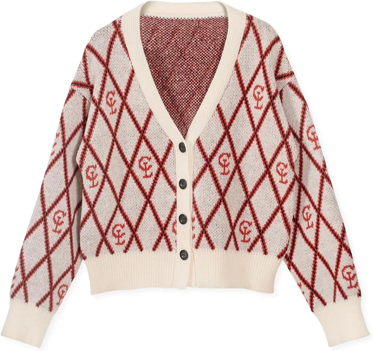 Women's Fall Sweaters 2024 Open Front Cardigans Oversized Button up Sweater Coat Apricot