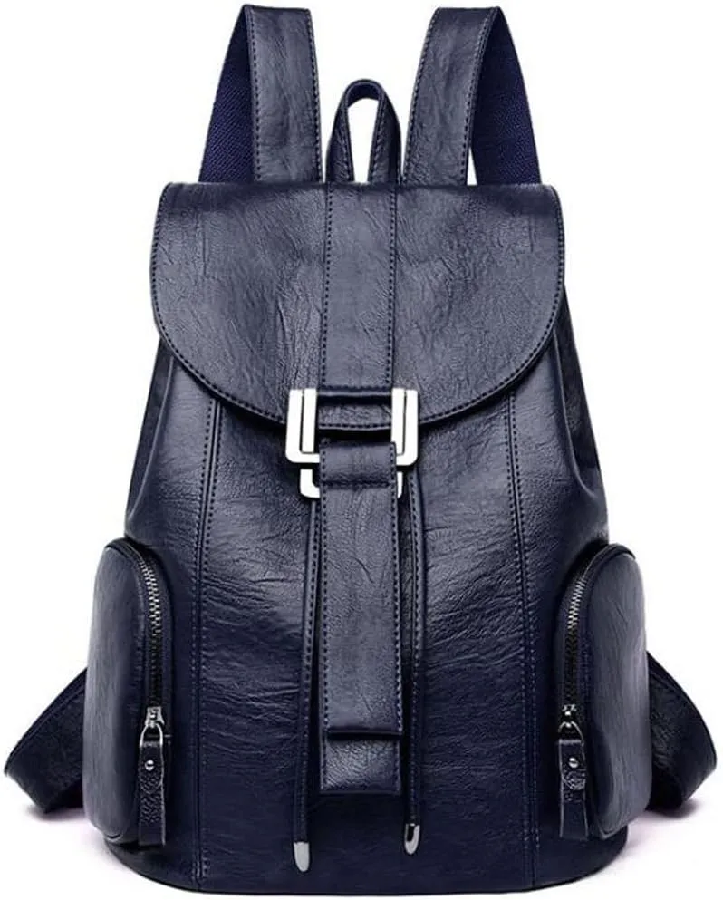 Women's fashion spacious leisure full with travel waterproof large capacity backpacks (Blue)