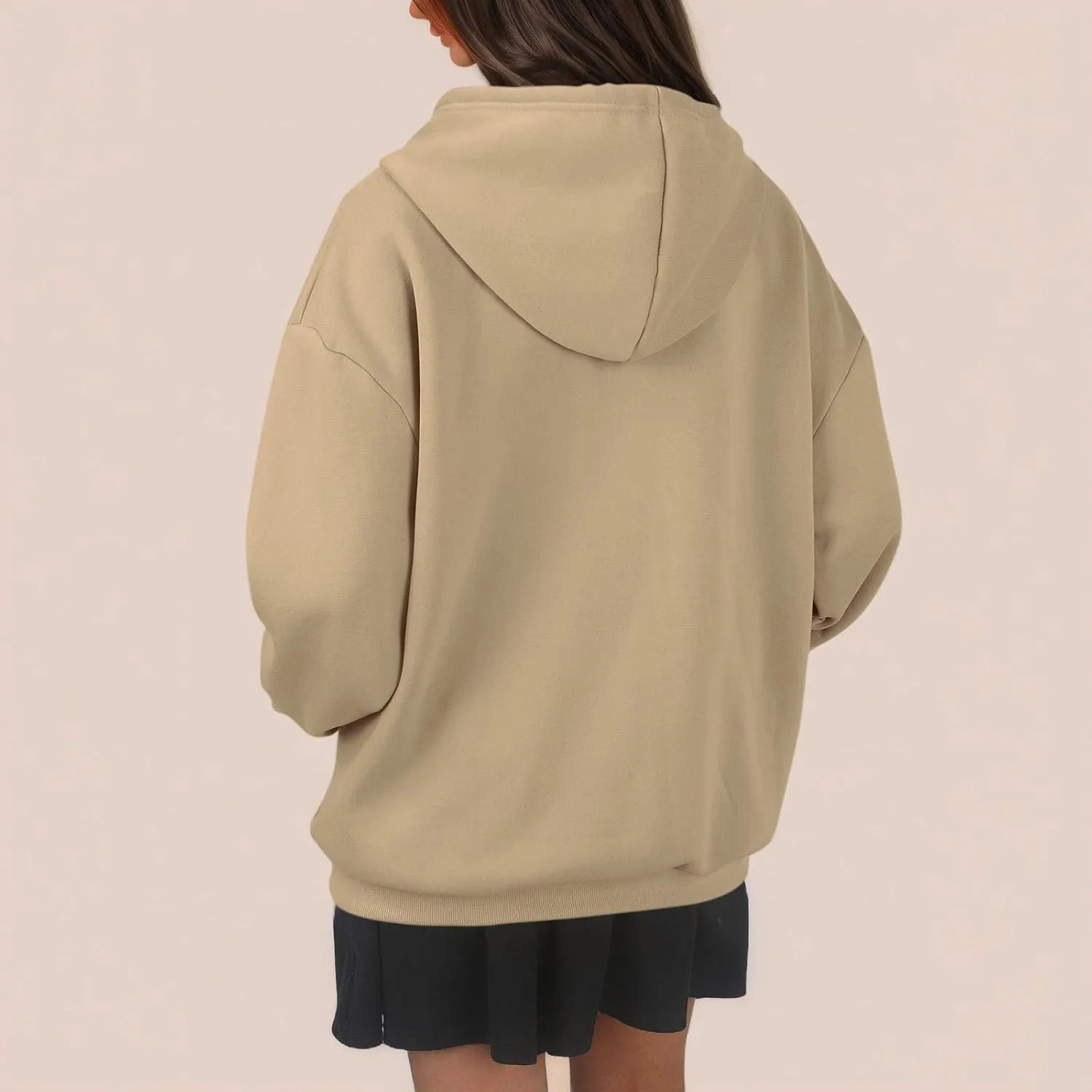 Womens Half Button Collar Hoodies Drawstring Oversized Hooded Sweatshirts Casual Long Sleeve Loose Pullover Tops