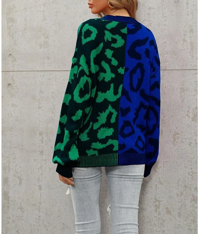 Women's Long Sleeve Stripe Knit Cardigan Sweaters Open Front Outwear