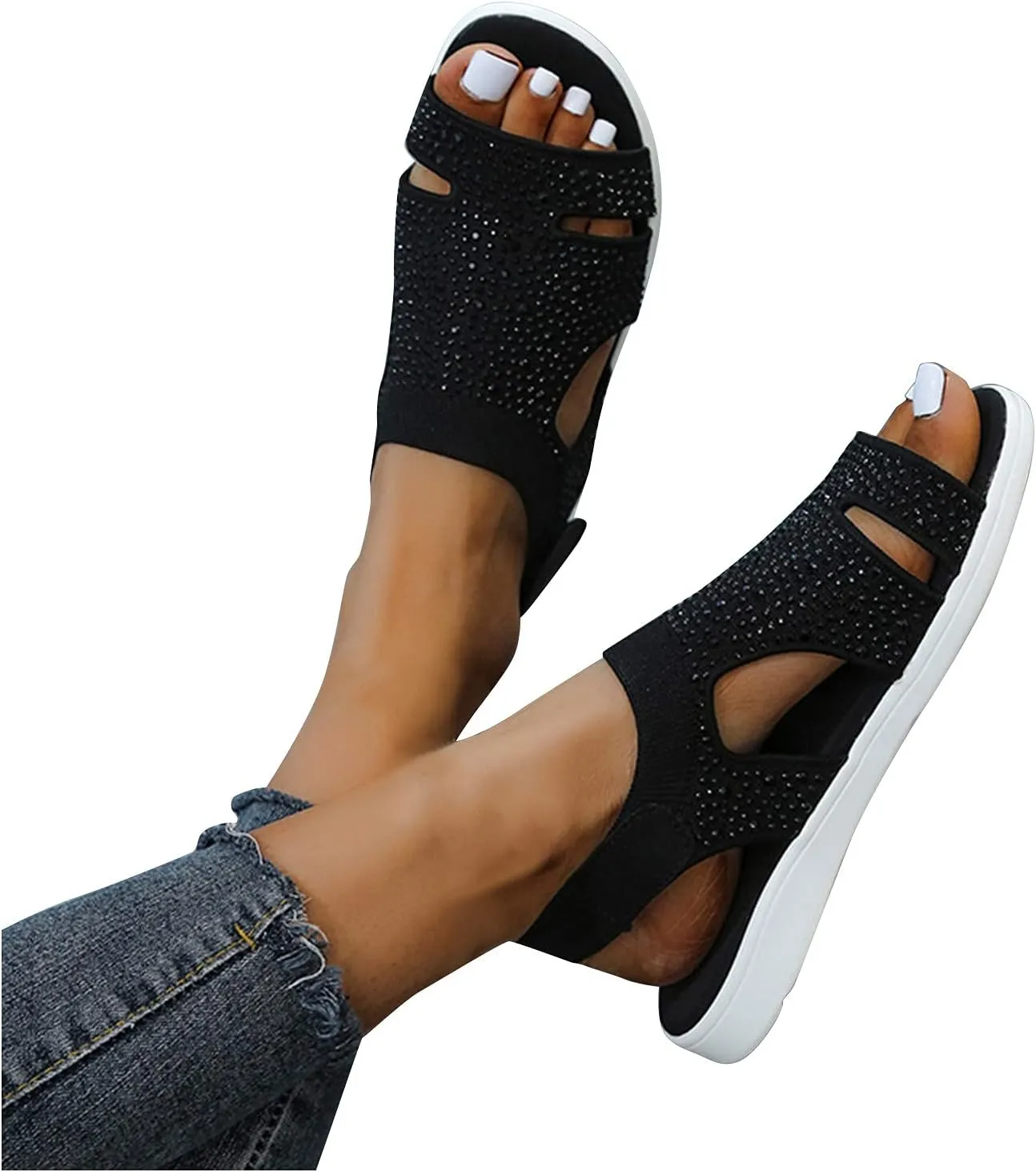 Womens Orthopedic Mesh Slides Breathable Design Summer Casual Sandals Arch Support Comfortable Beach Walking Quick Dry Sport Shoes Orthopedic Shoes for Women