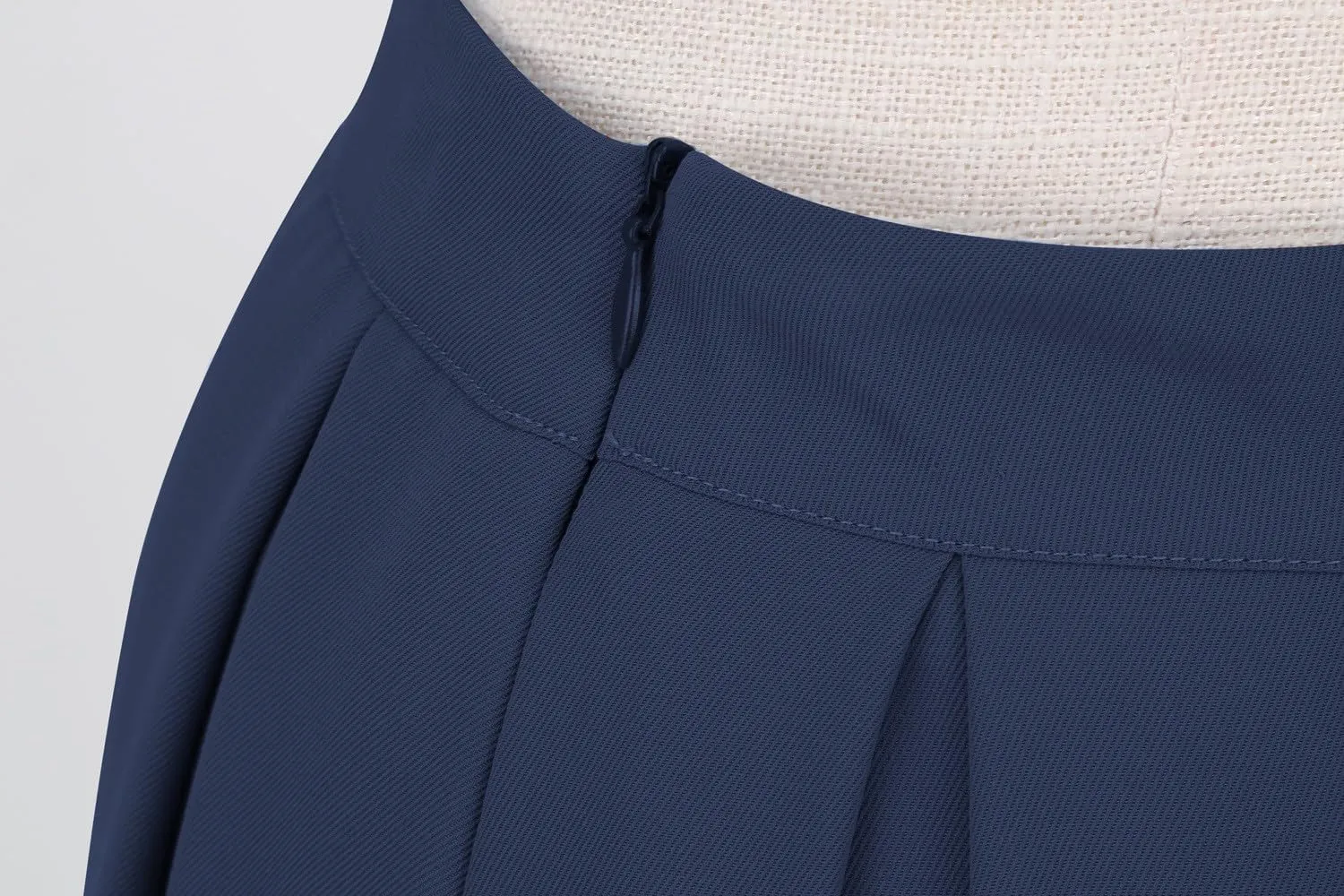 Women's Pleated Vintage Skirt Floral Print A Line Midi Skirts with Pockets Skirt Hangers with Clips